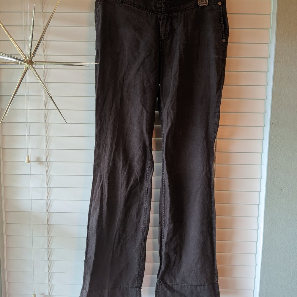 Mossimo Brown Linen Pants Size 2